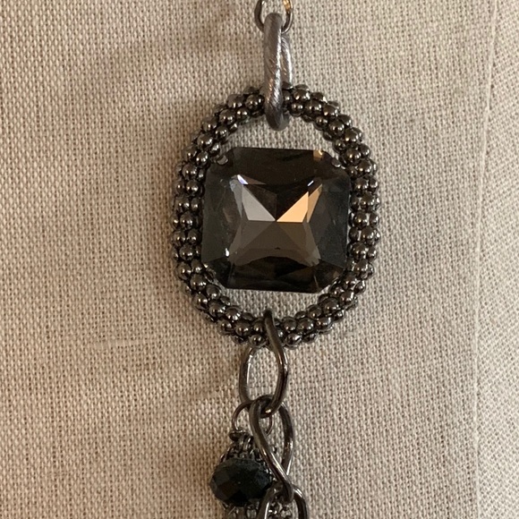 Lucky Star Jewels Layered Gun Metal Necklace - Picture 4 of 9